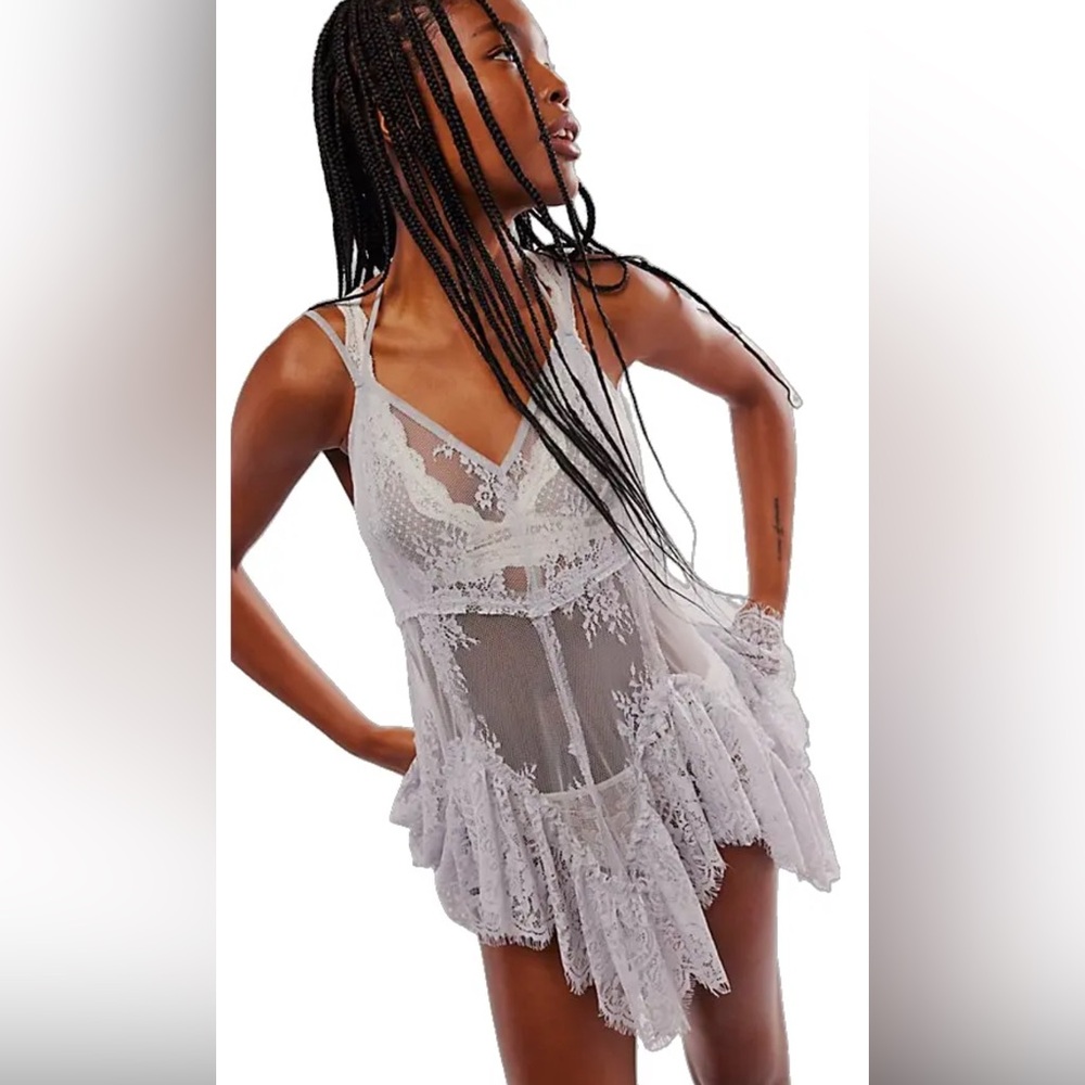 Free people Dream Walk Tunic - harbor mist